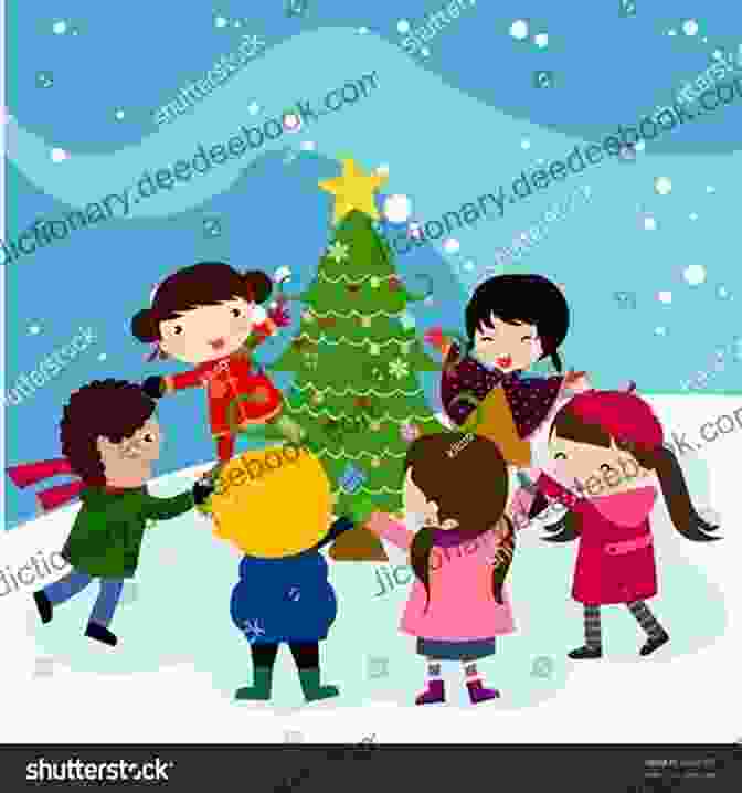 A Festive Illustration Depicting Children Gathered Around A Christmas Tree, Reading Stories With Joy And Excitement Trans Siberian Orchestra: Christmas Eve And Other Stories: Piano/Vocal/Chords