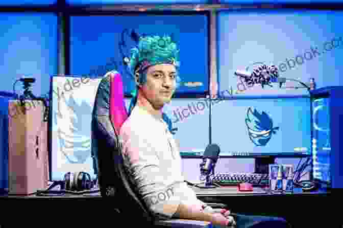 A Photo Of Ninja, The World's Richest Gamer, With His Trademark Blue Hair And Headset LitRPG: I Became The Richest Man By Playing Games: Urban Fantasy Cultivation Vol 1