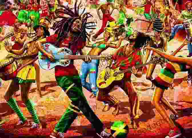 A Vibrant Illustration Depicting The Harmonious Blend Of Rum, Reggae, And Music Within The Vibrant Caribbean Culture. Rum Reggae (Drinks Music 3)