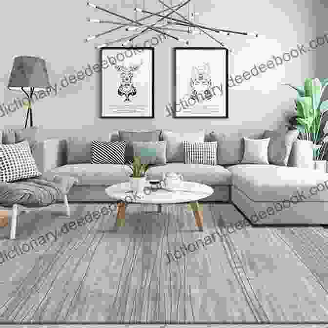 Contemporary Design Living Room With Gray Sofa, Patterned Rug, And Modern Artwork Simple Knits: Blankets Throws: 10 Great Designs To Choose From