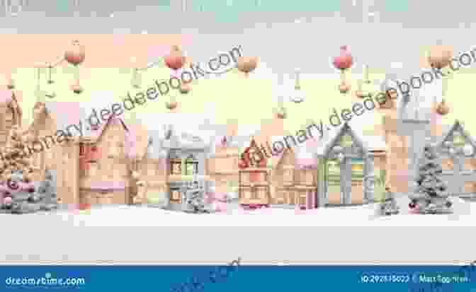 Cross Stitch Pattern Showcasing A Festive Village With Snow Laden Houses, Twinkling Lights, And A Majestic Christmas Tree 6 Christmas Winter Landscape Cross Stitch Patterns