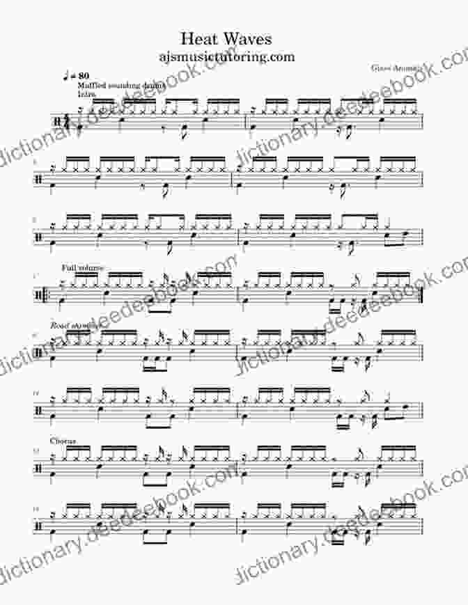 Heat Waves By Glass Animals Drum Sheet Music The Hottest Billboard Pop Song Drum Sheet Music From 2024 To 2024 Vol 1