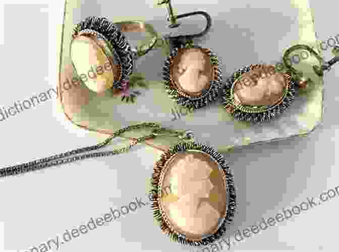 Image Of A Pair Of Cameo Earrings Featuring A Cameo With A Nature Inspired Design DIY Jewelry Making Tutorial Cameo Earrings Practical Step By Step Guide On How To Make Handmade Embroidered Jewellery