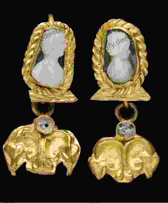 Image Of A Pair Of Cameo Earrings Featuring A Cameo With A Portrait Of A Woman In A Period Costume DIY Jewelry Making Tutorial Cameo Earrings Practical Step By Step Guide On How To Make Handmade Embroidered Jewellery