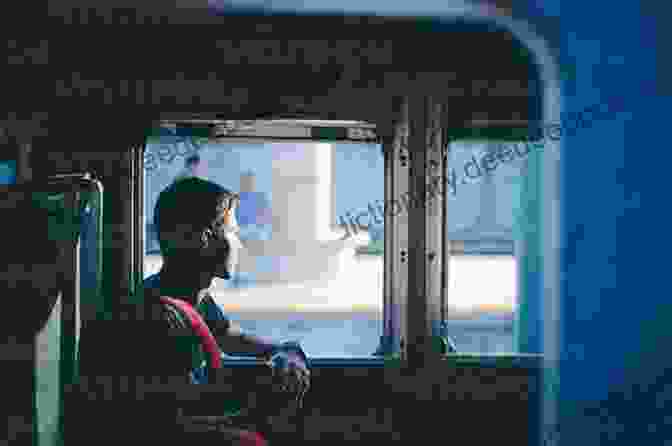 Landon Sitting On A Subway Train, Looking Out The Window Landon Rides The Subway Diana Perez