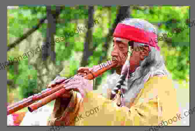 Navajo Flute Player Performing At A Traditional Ceremony Imagining Native America In Music