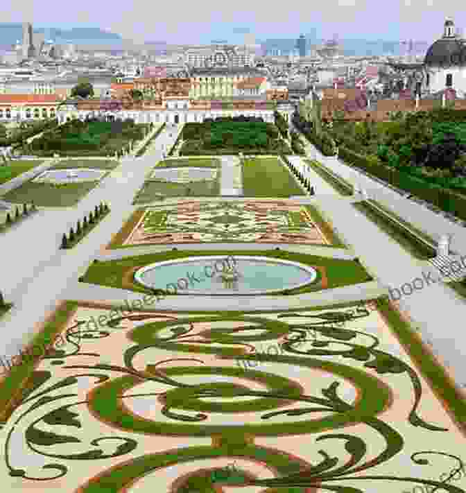 Panoramic View Of The Belvedere Palace Gardens With A Running Path Marked In Yellow Running Vienna (Running The EU 25)