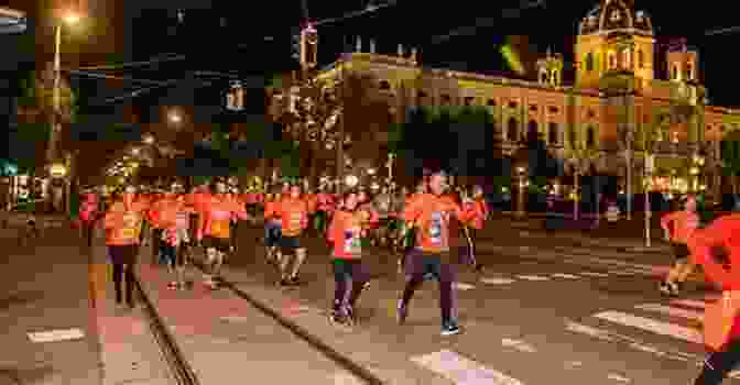 Runners Participating In The Vienna Night Run Running Vienna (Running The EU 25)
