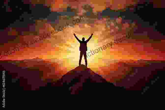Silhouette Of A Person Standing On A Mountaintop With Arms Outstretched, Symbolizing Success, Love, And Happiness The Love Code: The Secret Principle To Achieving Success In Life Love And Happiness