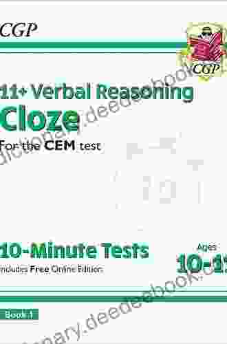 11+ CEM 10 Minute Tests: Verbal Reasoning Cloze Ages 10 11 1: Superb Revision For The 2024 Tests (CGP 11+ CEM)